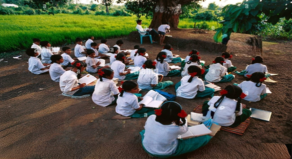 Rural educational infrastructure representing current challenges